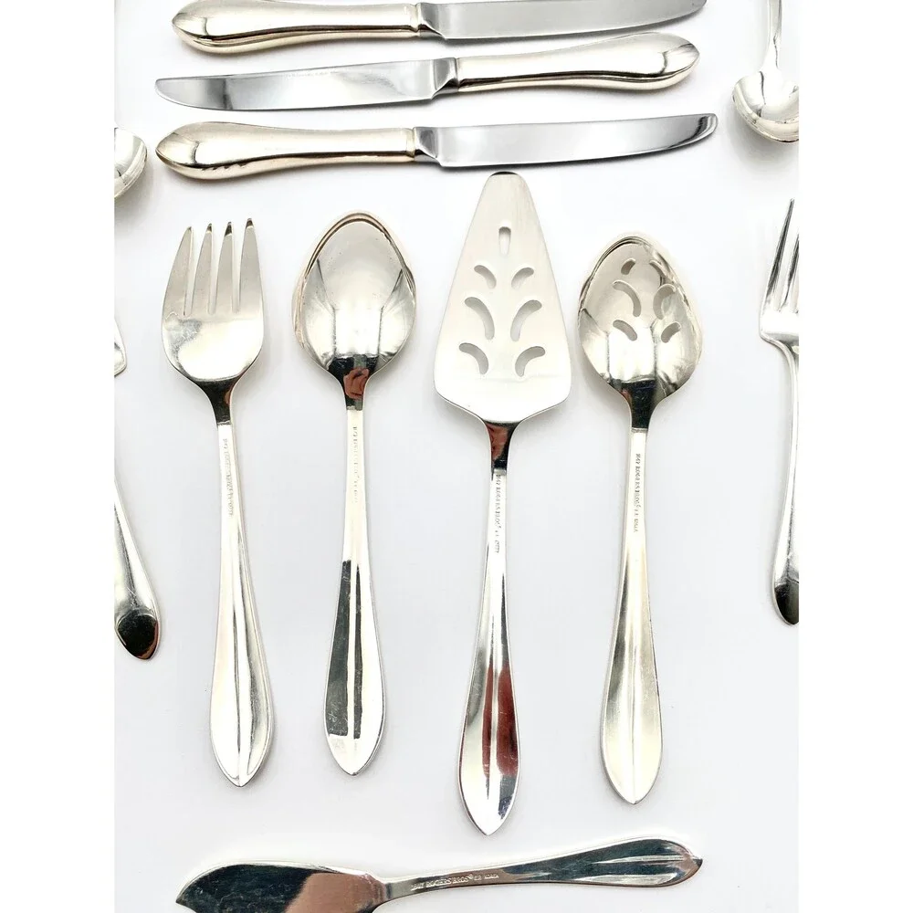 Rogers Bros “Kimberly” EP Silverware, 1847 - Service for 12